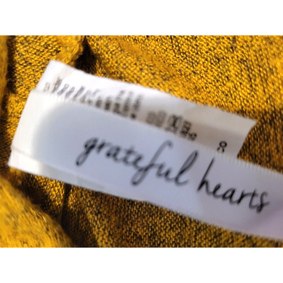 Grateful Hearts Cascade Cardigan Women's Small two tone leopard & yellow Soft - Picture 5 of 6